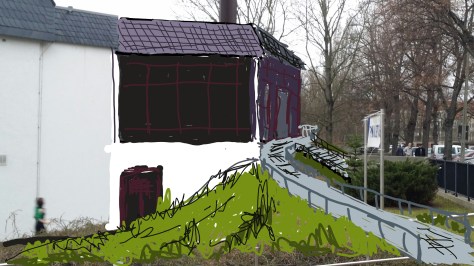 Pfahlhaus Leipzig Skizze 01